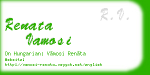 renata vamosi business card